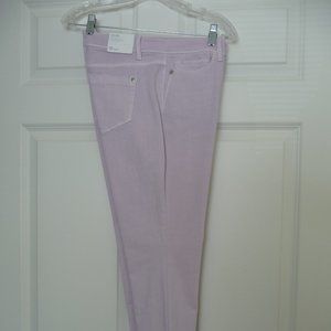 NWT J JILL AUTHENTIC FIT SLIM ANKLE JEANS – SIZE 10 PETITE – LT. PALE ORCHID